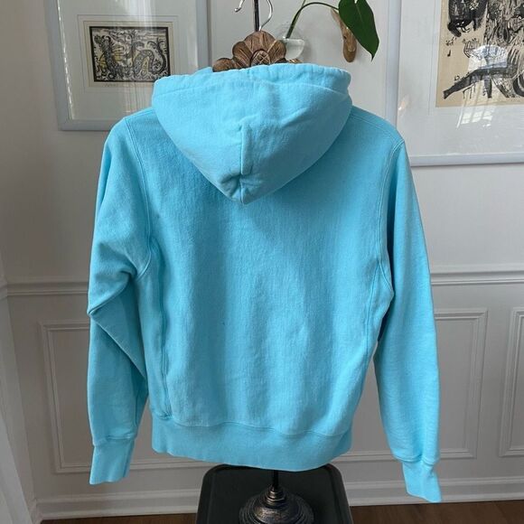 Champion Light Blue Pullover Hoodie Sweatshirt S - Picture 5 of 7